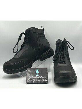 HYTEST Men's Black 2.0 Mission Nano Toe 6" Zipper Boot - K23190 Size 11 3144